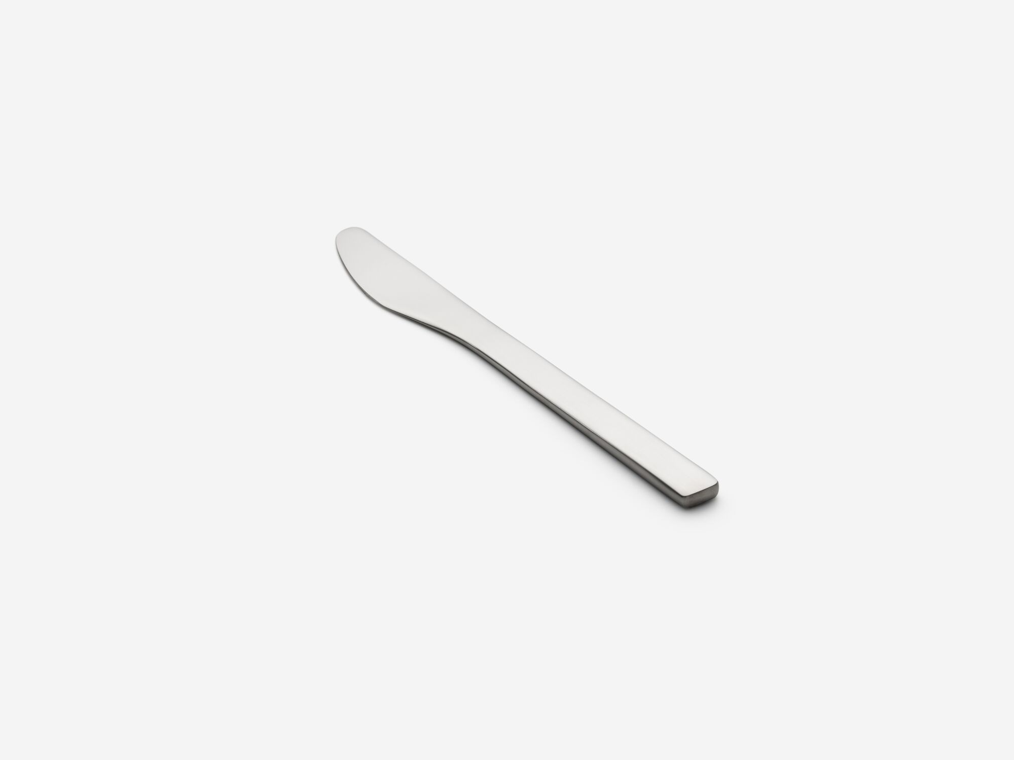 Modern butter knife top view